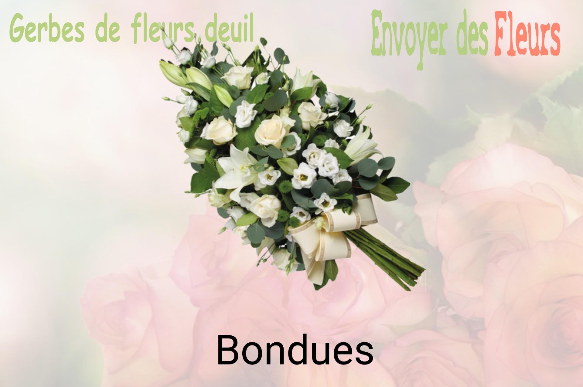 Gerbe de fleurs de deuil livrée à Bondues